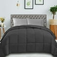 thumbnail image 1 of Superior Classic Reversible Comforter, Twin, Gray, 1 of 10