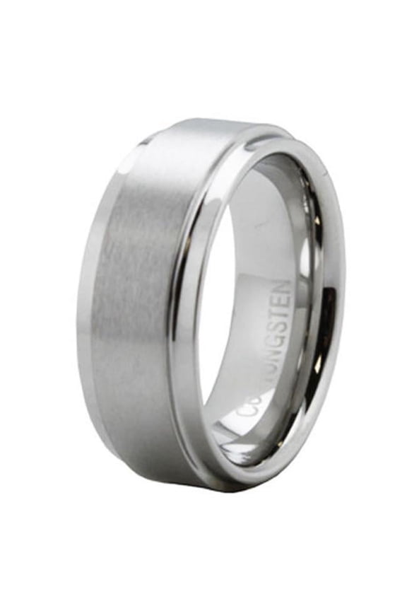 Superior Cobalt Ring with Step Down Edge - Size 9
