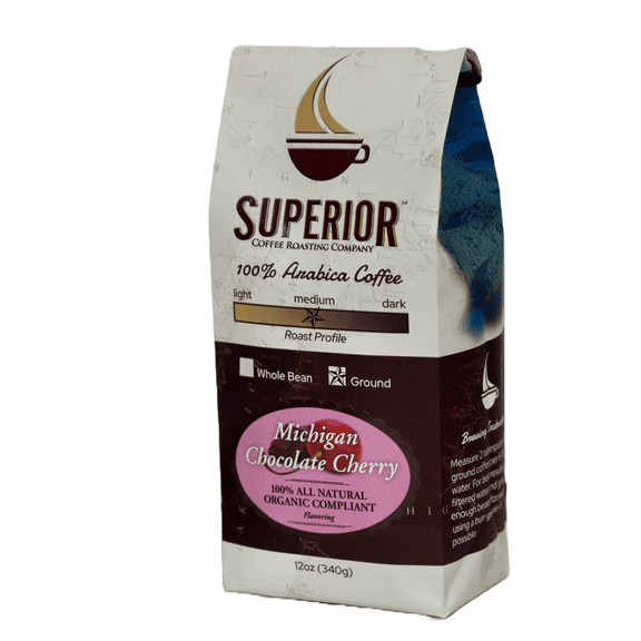 Superior Coffee Michigan Chocolate Cherry - Ground Coffee | 12oz Bag