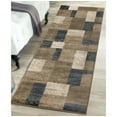 thumbnail image 1 of Superior Modern Geometric Fire Retardant and Anti-Static Indoor Runner Rug, 2'7"x10', Beige-Blue, 1 of 6
