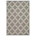 thumbnail image 1 of Superior Contemporary Ornamental Double Trellis Power-Loomed Indoor Area Rug, Gray, 4' x 6', 1 of 4