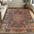 thumbnail image 1 of Superior Copley Oriental Medallion Indoor Area Rug, 5' x 7' 6", Brown, 1 of 7