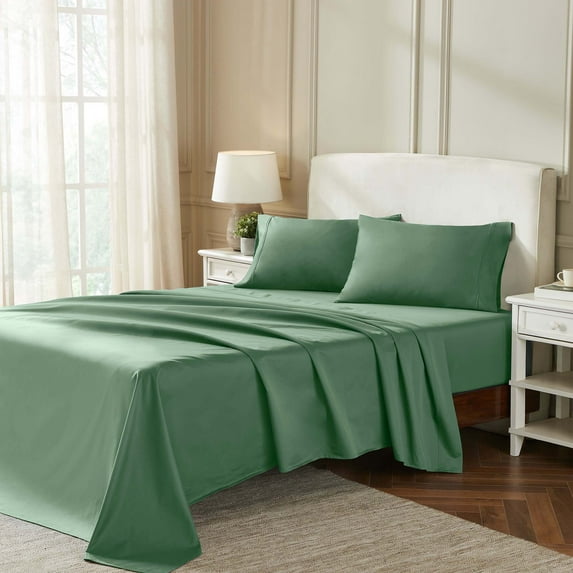 Superior Egyptian Cotton 850 Thread Count Bed Sheet Set, King, Green