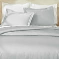 thumbnail image 1 of Superior Egyptian Cotton 850 Thread Count Duvet Cover Set, Full/Queen, Chrome, 1 of 6