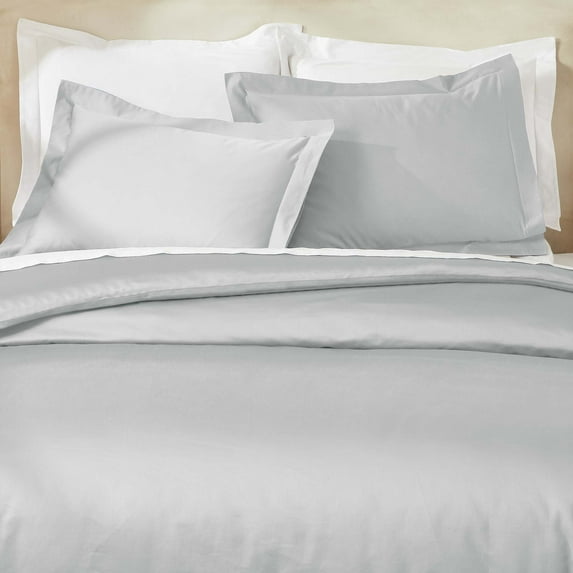 Superior Egyptian Cotton 850 Thread Count Duvet Cover Set, Full/Queen, Chrome