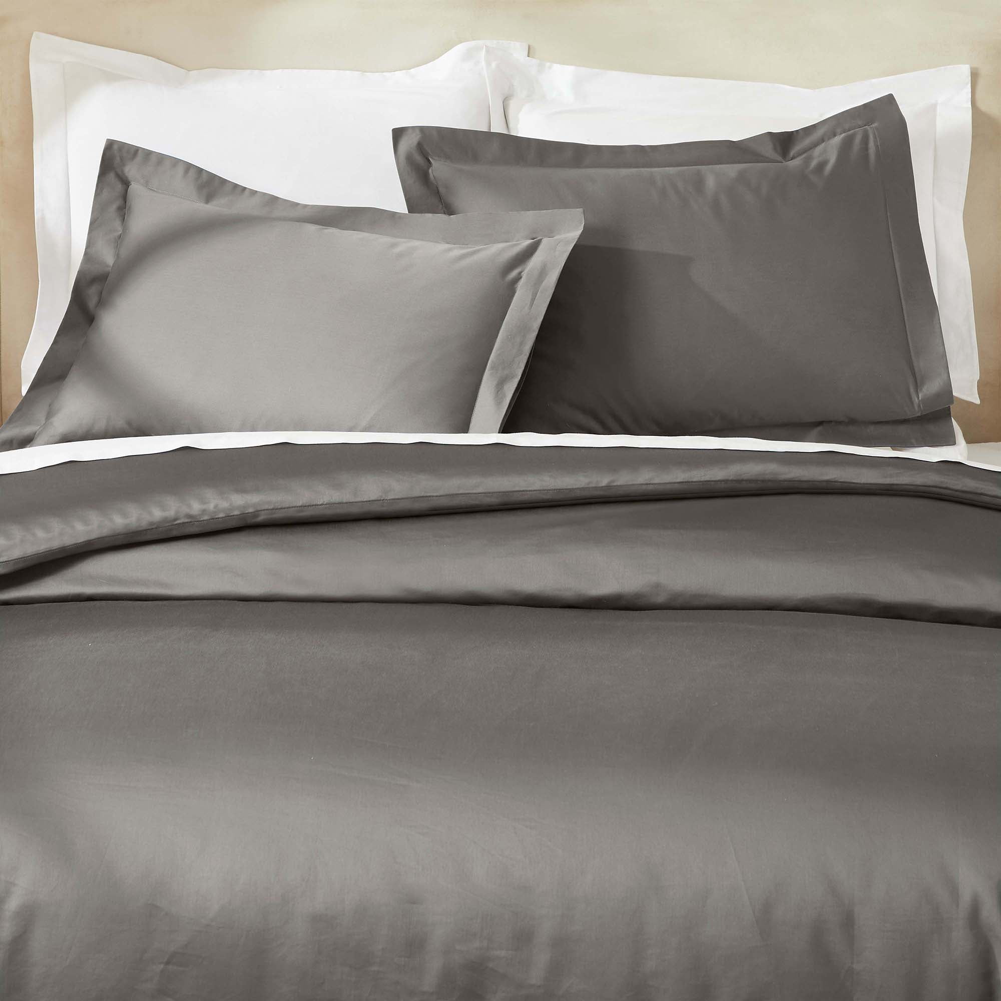 Superior Egyptian Cotton 850 Thread Count Duvet Cover Set, Full/Queen, Gray