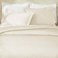 thumbnail image 1 of Superior Egyptian Cotton 850 Thread Count Duvet Cover Set, Full/Queen, Ivory, 1 of 6