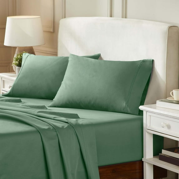 Superior Egyptian Cotton 850 Thread Count Duvet Cover Set, King/California King, Green