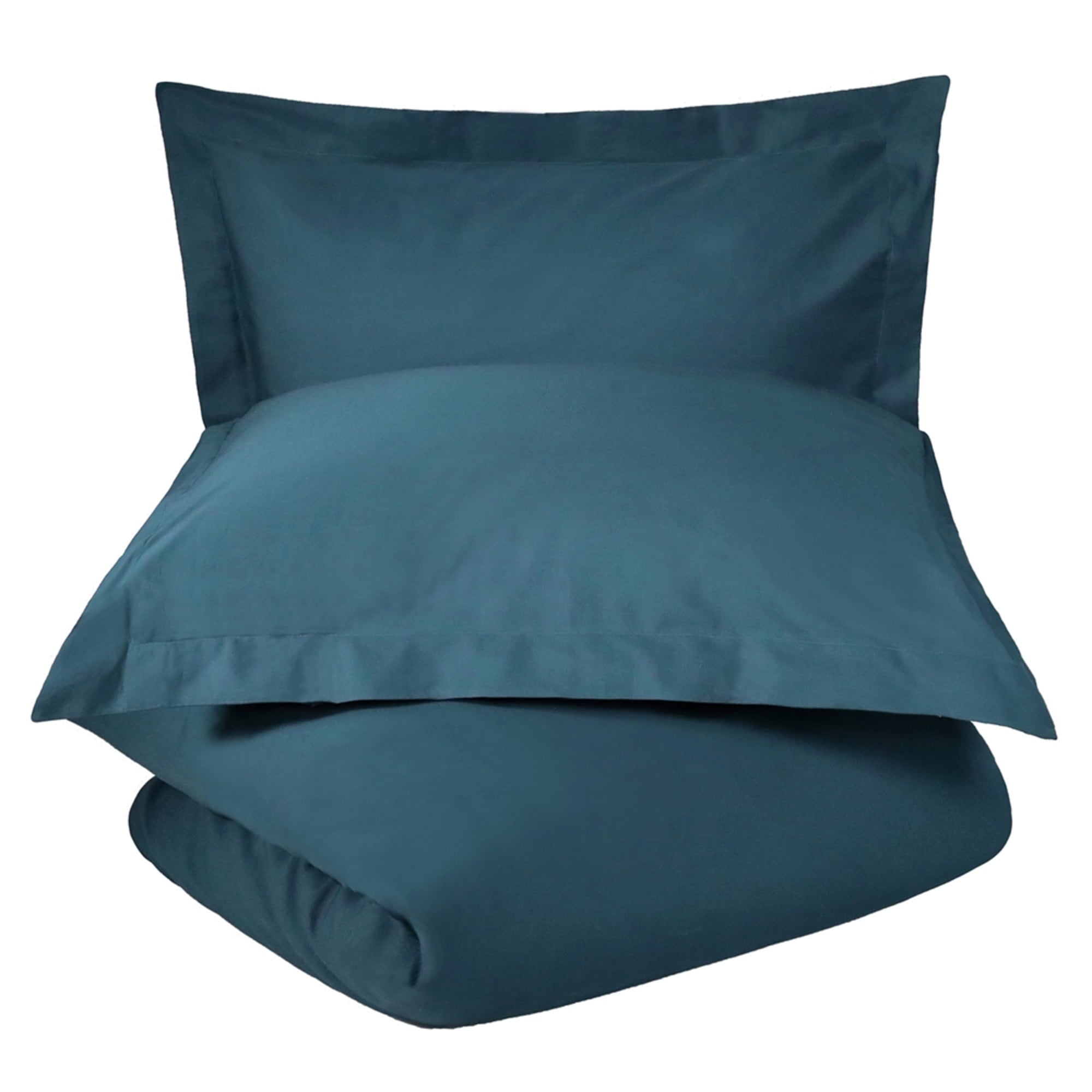 Superior Cotton Duvet Cover Set, King/ Cal King, Navy Blue