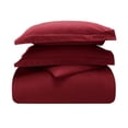 thumbnail image 1 of Superior Cotton Flannel Solid Duvet Cover Set, Full/Queen, Burgundy, 1 of 9