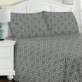 thumbnail image 1 of Superior Cotton Flannel Trellis Pillow Case Set, King, Grey, 1 of 5