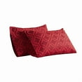 thumbnail image 1 of Superior Cotton Flannel Trellis Pillowcase Set, Standard, Burgundy, 1 of 8