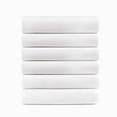 thumbnail image 1 of Superior Cotton Rich White Hotel Quality Fitted Bed Sheets, Set of 6, King, 1 of 4