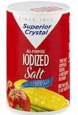 Superior Crystal All Purpose Iodized Salt 26 oz (pk of 3)