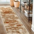 thumbnail image 1 of Superior Culver 2' 7" x 8' Runner Rug, Washed Brick Indoor Rugs for Living Room Bedroom, Rust, 1 of 4