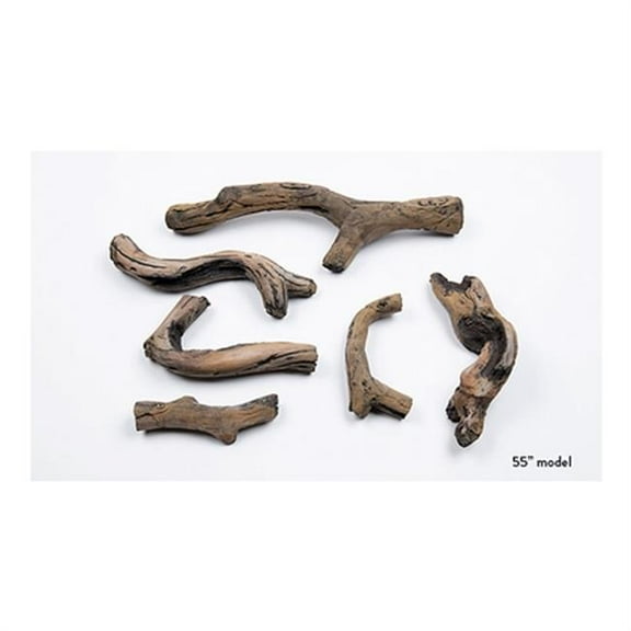 Superior DWLS-RNCL55 Driftwood Decorative Log Set for the DRL2055 & DRL3555 Fireplaces - F4442