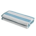 thumbnail image 1 of Superior Daines Checkered Cotton Beach Towel Set Of 2, 34" x 64", Aero Blue, 1 of 6