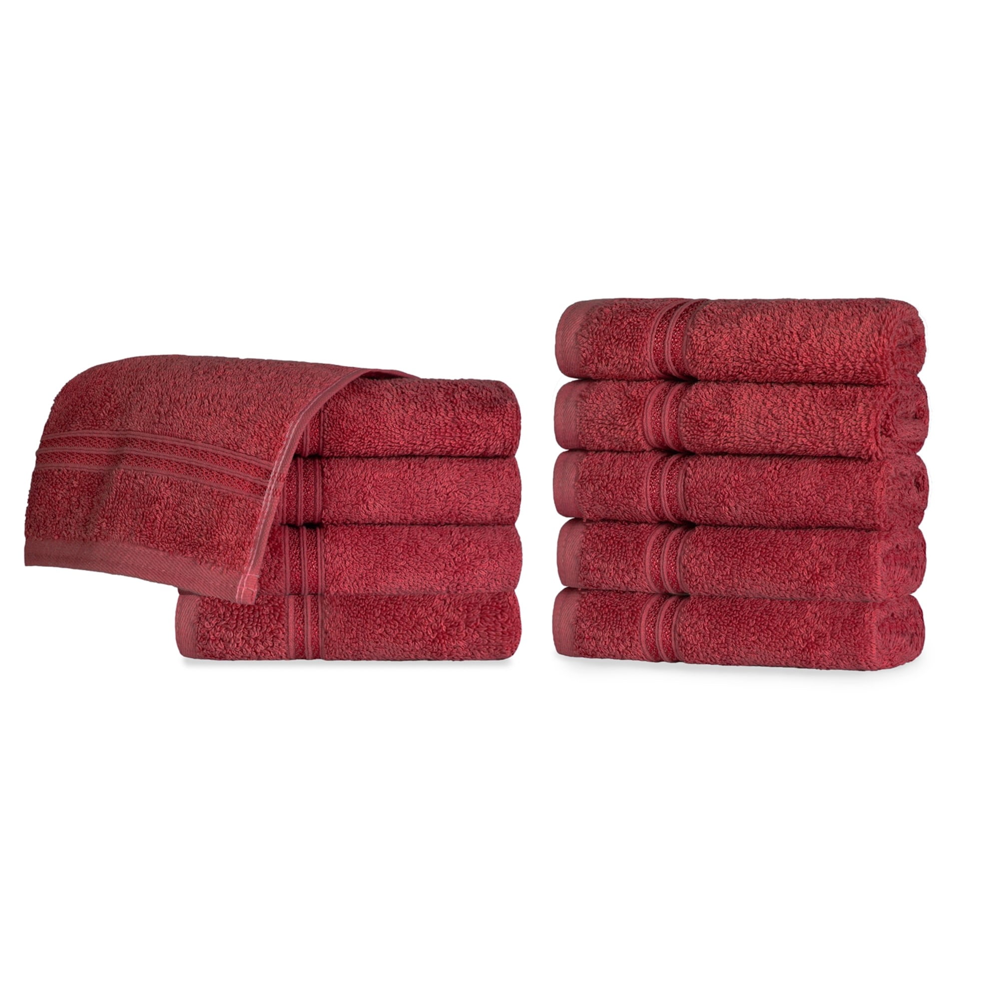 Superior Egyptian Cotton Heavyweight Solid Plush Towel Set - On