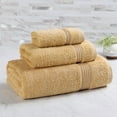 thumbnail image 1 of Superior Derry Solid Egyptian Cotton 3-piece Towel Set, Gold, 1 of 13