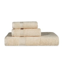 Superior Derry Solid Egyptian Cotton 3-piece Towel Set, Ivory