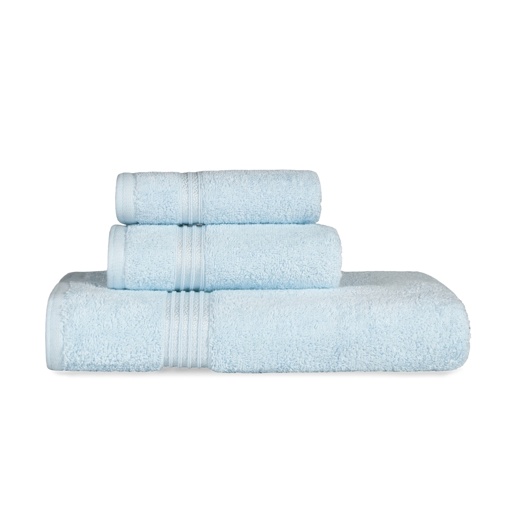 Egyptian Cotton 900 GSM Hotel Quality 3-Piece Towel Set, 1 Face, 1 Hand,  and 1 Bath Navy Blue