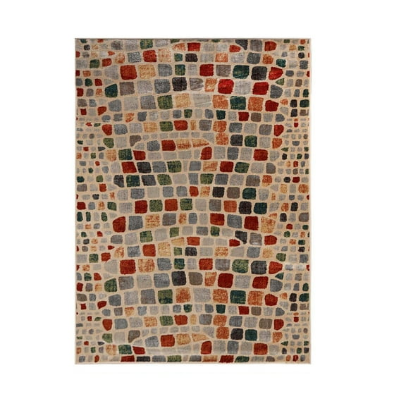 Superior Dexter Abstract Cobblestone Indoor Area Rug, 2' x 3'