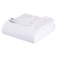 thumbnail image 1 of Superior Diamond Weave Cotton Blanket All Season Bed Blankets, Throw, White, 1 of 12