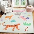 thumbnail image 1 of Superior Animal Safari Non-Slip Kids Playroom Nursery Washable Indoor Area Rug, 5' x 8', 1 of 11