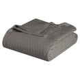thumbnail image 1 of Superior Diamond Weave Cotton Blanket All Season Bed Blankets, King, Grey, 1 of 12