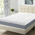 thumbnail image 1 of Superior Down Alternative 2 Inch Mattress Topper, Full, White, 1 of 12