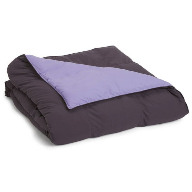Superior Down Alternative Reversible Comforter, Full/ Queen, Plum/ Lilac