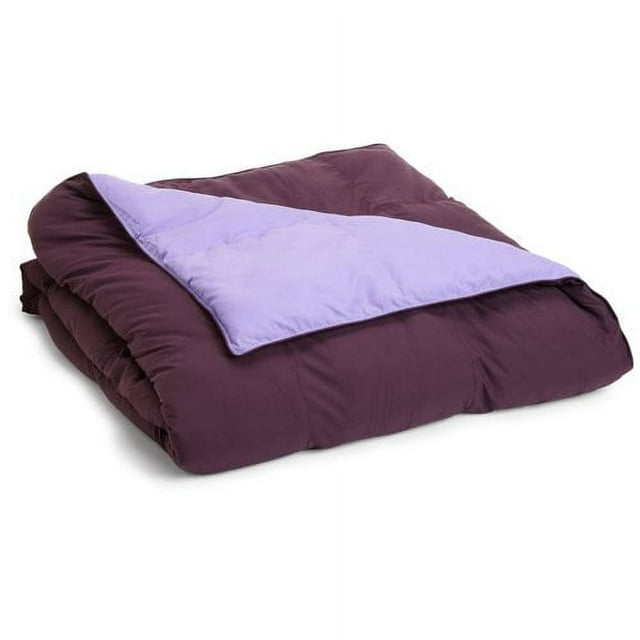 Superior Down Alternative Reversible Comforter, Twin/ Twin XL, Plum/ Lilac