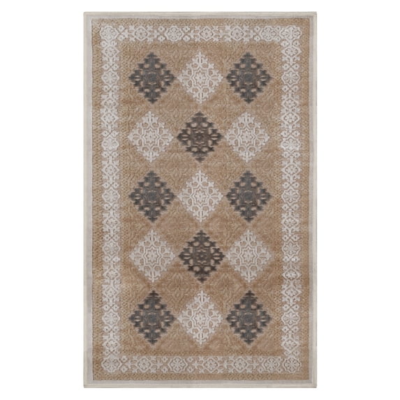Superior Driscol Oriental Indoor Area Rug, Cream/ Ivory, 6' x 9'