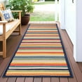 thumbnail image 1 of Superior Eastyn Stripe Indoor/Outdoor Runner Rug, 2' 3" x 10', Cream, 1 of 8