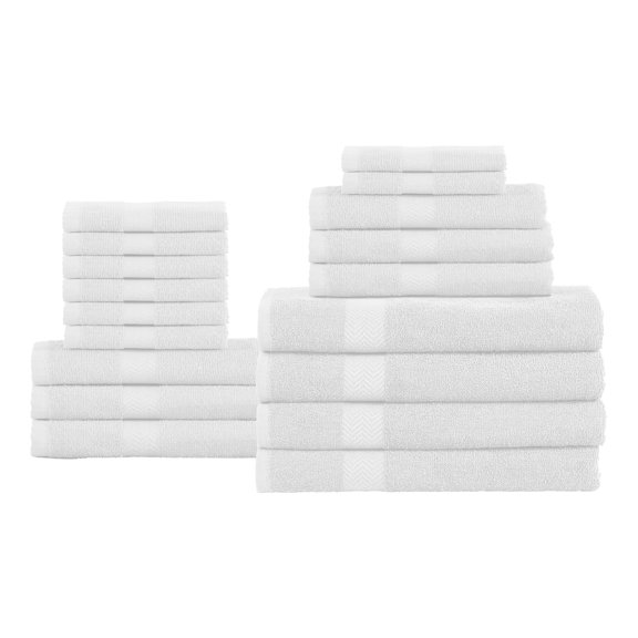 Superior Eco-Friendly 18-Piece Towel Set, Turquoise