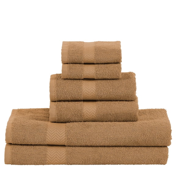 Superior Eco-Friendly 6-Piece Towel Set, Latte