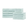 thumbnail image 1 of Superior Eco-Friendly Cotton Solid 12-Piece, Aqua Marine, Towel Set, 1 of 5