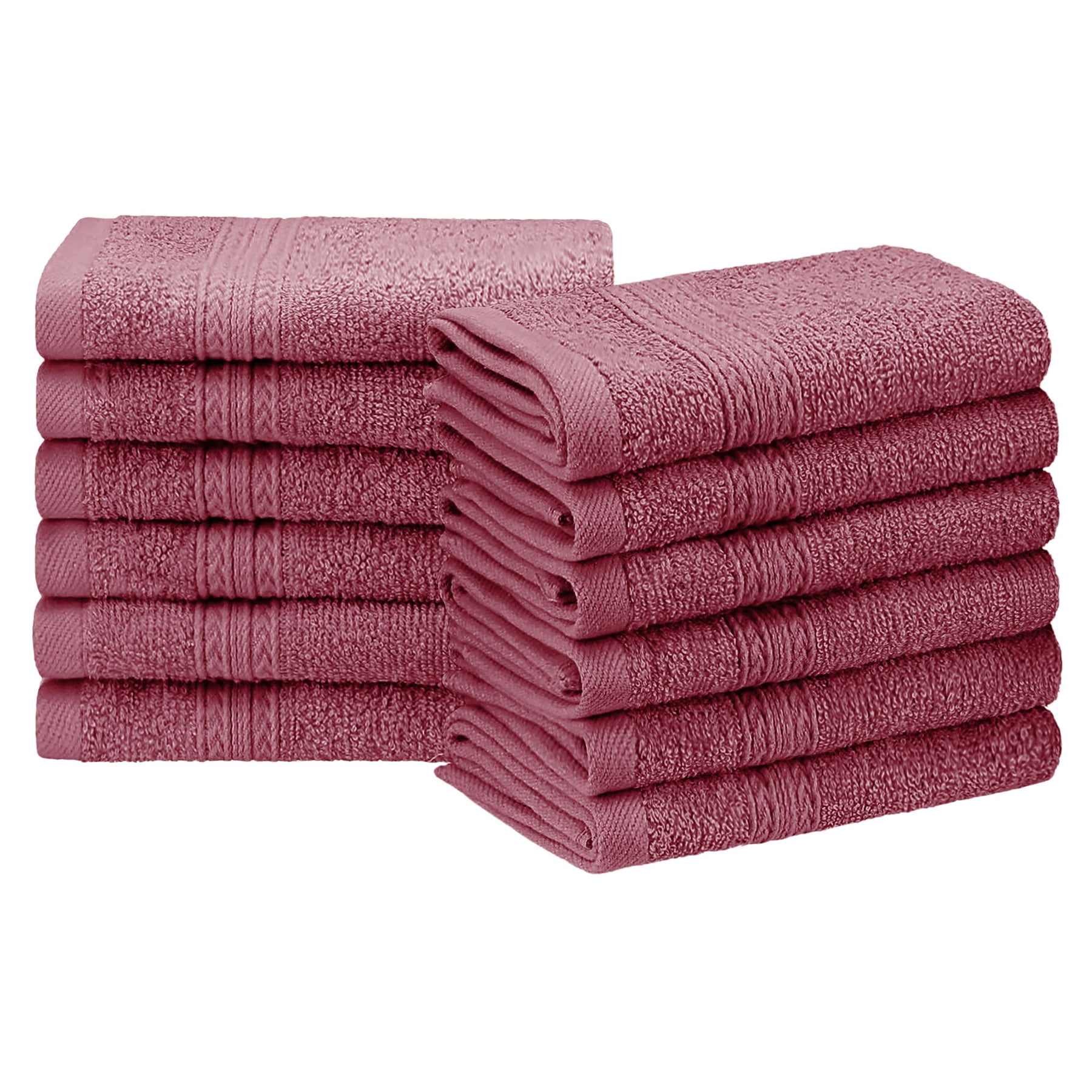 Luxury Hotel Collection Cotton-Eco Gray Bath Towels - Dobby Border - Set of  4 - Bed Bath & Beyond - 19671426