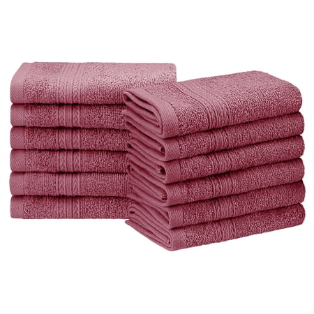 Superior Eco-Friendly Ringspun Cotton 12 Piece Face Towel Set