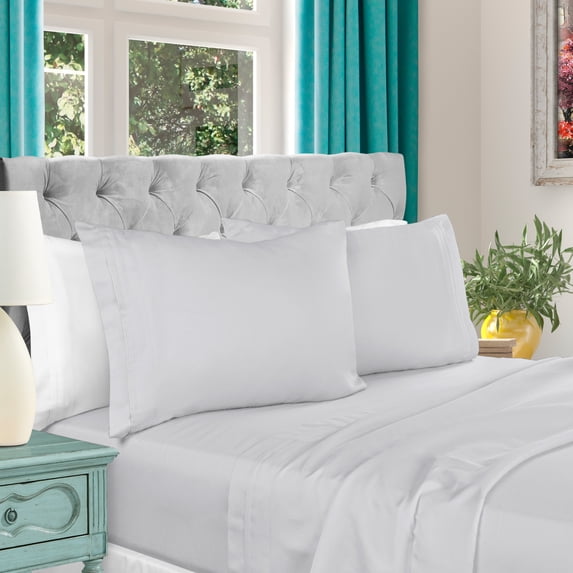 Superior Egyptian Cotton 1000 TC Extra Deep Pocket Platinum Sheets, California King