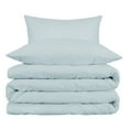 thumbnail image 1 of Superior Egyptian Cotton 1000 TC&nbsp;Baby Blue Duvet Set, Full/ Queen, 1 of 6