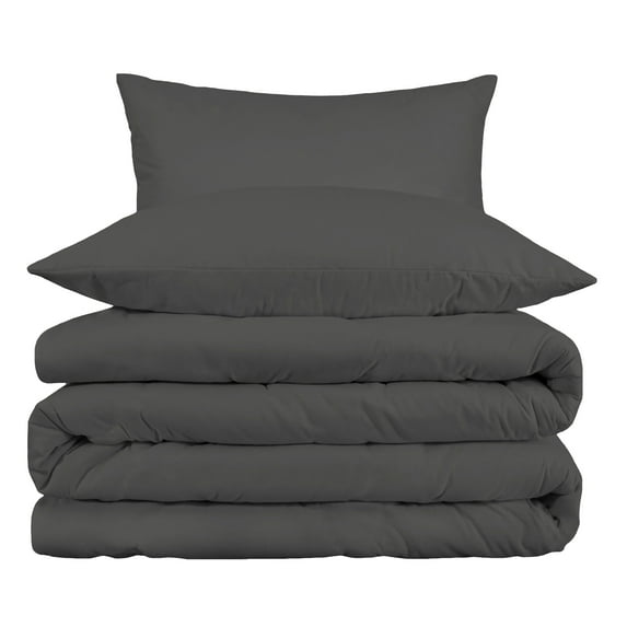 Superior Egyptian Cotton 1000 TC Grey Duvet Set, King/ California King