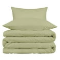 thumbnail image 1 of Superior Egyptian Cotton 1000 TC&nbsp;Sage Duvet Set, Full/ Queen, 1 of 8