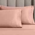 thumbnail image 1 of Superior Egyptian Cotton 1500 Thread Count Pillowcase Set of 2, Dusted Rose, 1 of 6