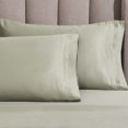 thumbnail image 1 of Superior Egyptian Cotton 1500 Thread Count Pillowcase Set of 2, Sage, 1 of 6