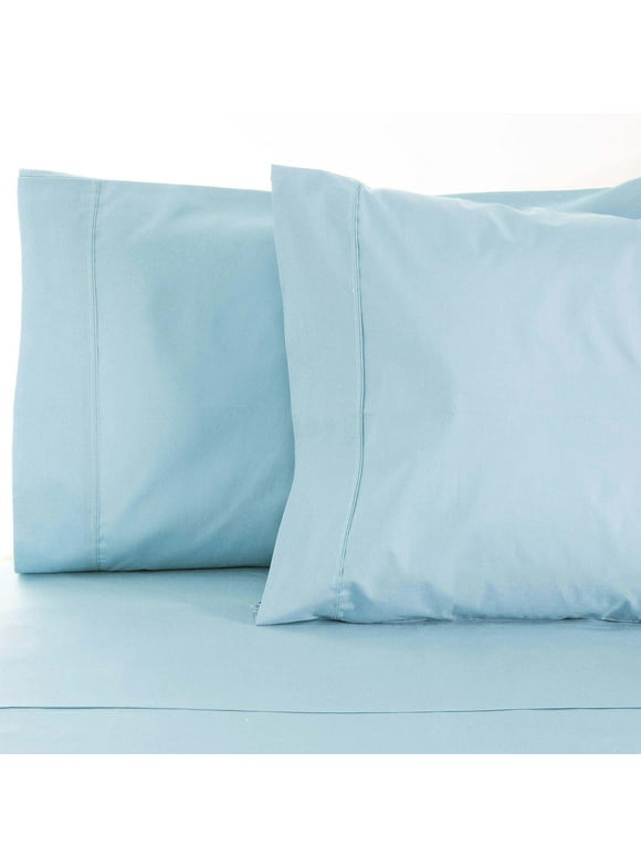 Superior Egyptian Cotton 2 Piece Pillowcase Set, Standard, Light Blue