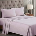 thumbnail image 1 of Superior Egyptian Cotton 300 Thread Count Deep Pocket Sheet Set, California King, Lilac, 1 of 10