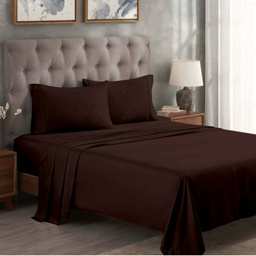 Superior Egyptian Cotton 300 Thread Count Deep Pocket Sheet Set, California King, Mocha