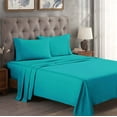 thumbnail image 1 of Superior Egyptian Cotton 300 Thread Count Deep Pocket Sheet Set, California King, Teal, 1 of 10