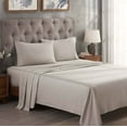 thumbnail image 1 of Superior Egyptian Cotton 300 Thread Count Deep Pocket Sheet Set, Split King, Light Grey, 1 of 10